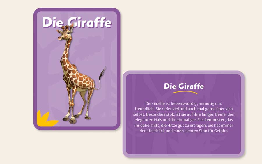 Wertespiel Giraffe
